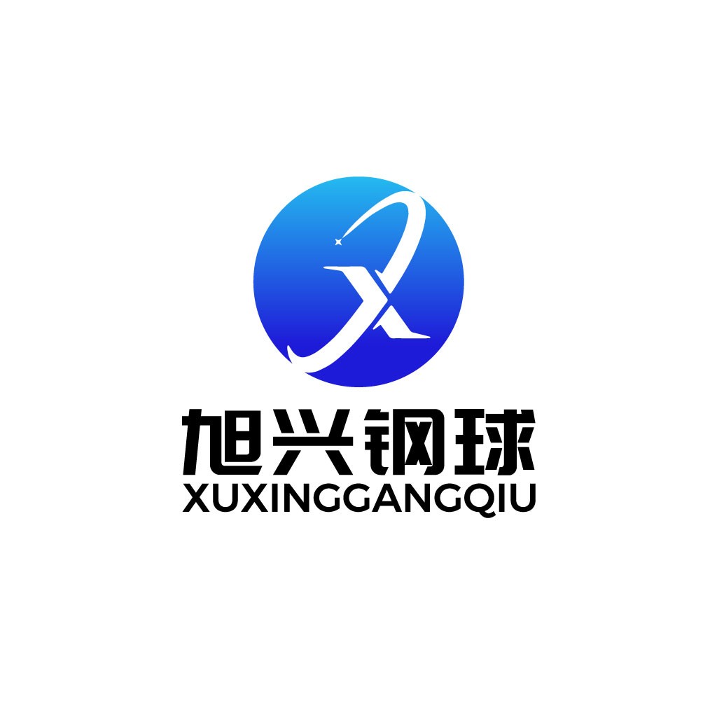 蓝色渐变圆圈与X形结合的现代logo设计