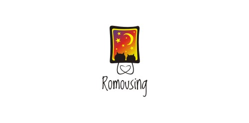 Romousing logo设计:创意与浪漫结合