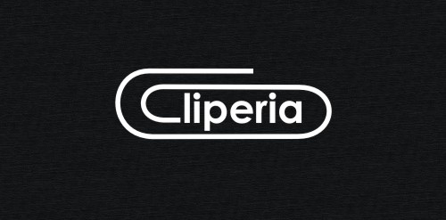 简约线条Logo设计：Cliperia品牌标识