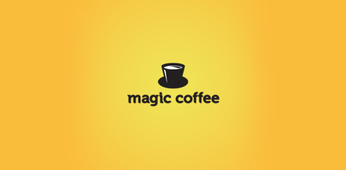 简约咖啡杯Logo设计