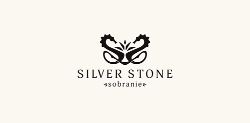 简约优雅银石logo设计