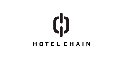 简约酒店连锁logo设计