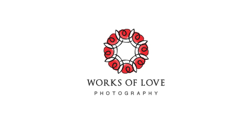 爱情作品摄影logo设计