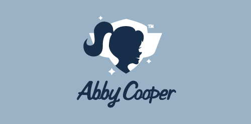 简约女性头像logo设计