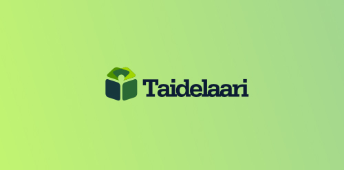 Taidelaari Logo设计：简约几何图形与品牌标识