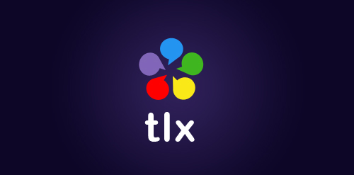 色彩缤纷的TLX logo设计