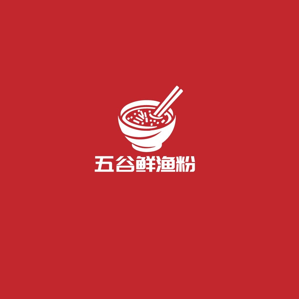 五谷鲜鲜渔粉logo设计