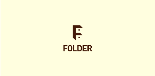 简约文件夹logo设计