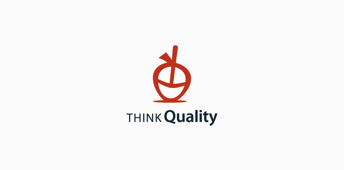 简约风格的Think Quality Logo设计