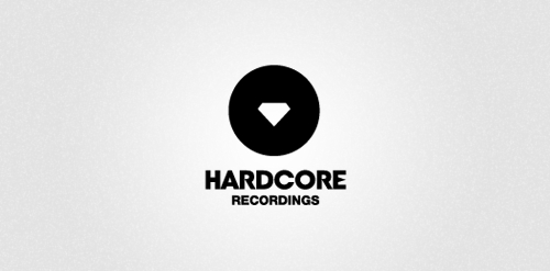 简约风格的HARDCORE RECORDINGS LOGO设计