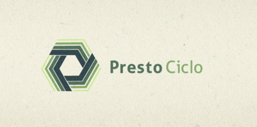 Presto Ciclo logo设计 - 现代简约六边形标志
