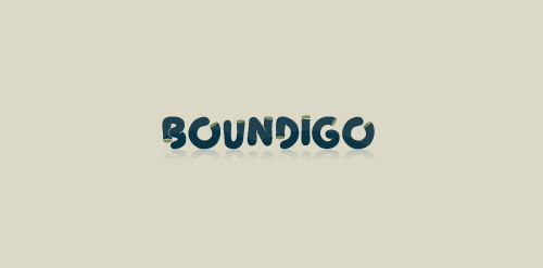 BOUNDIGO logo设计:简洁现代字体与渐变色