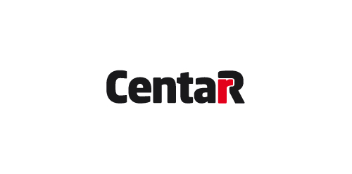 CentarR logo设计:简洁现代企业标识