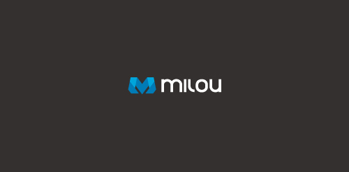 简约现代风格的Milou品牌logo设计