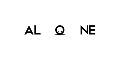 简约风格的ALONE品牌logo设计