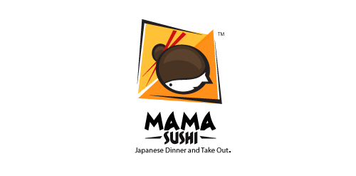 Mama Sushi Logo Design