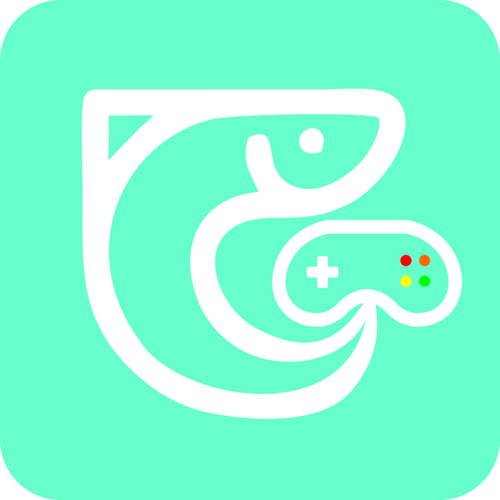 游戏控制器主题的简约logo设计