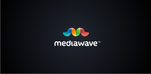 色彩波浪logo设计