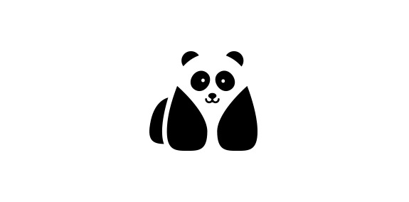 熊猫图案logo设计