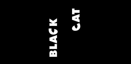 简约风格黑猫logo设计