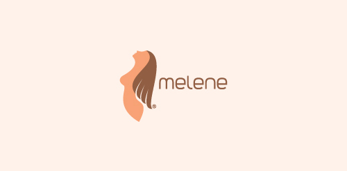 简约女性形象logo设计