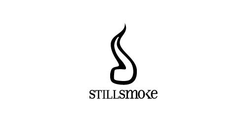 Stillsmoke logo设计:简洁烟雾标志