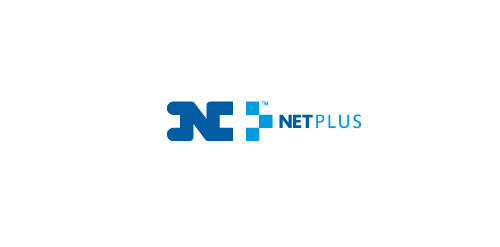 简洁现代的NetPlus品牌logo设计
