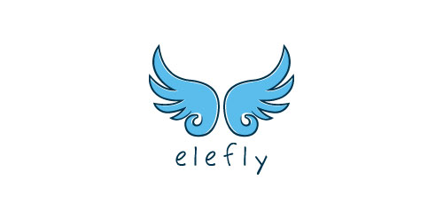 飞翔的翅膀logo设计
