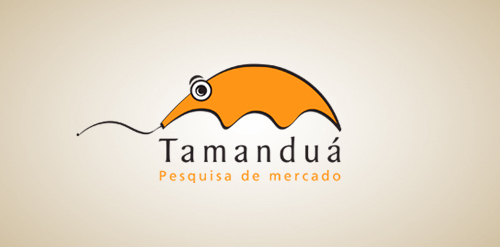 Tamanduá Logo设计：市场调研专业形象