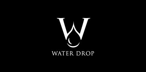 水滴logo设计:简约大气的水滴形状