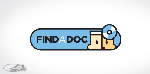 FindADoc Logo设计:简洁医疗品牌标识