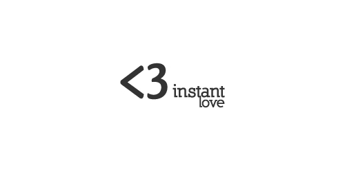 极简主义<3 logo设计