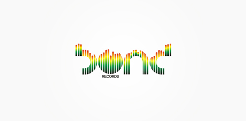 彩虹色音波设计logo