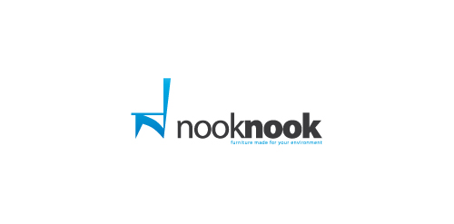 noook nook logo设计:简约家具品牌标识