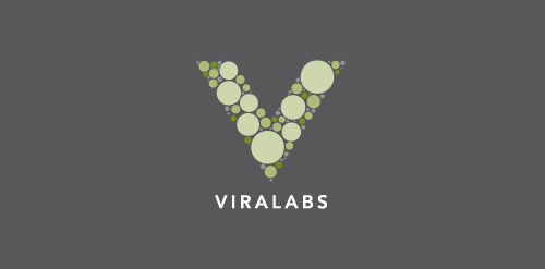 Viralabs Logo设计:简洁科技感视觉传达