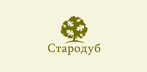 自然树形logo设计