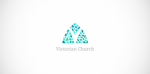 简约风格的Victorian Church Logo设计