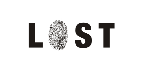 指纹元素融入LOST的现代logo设计