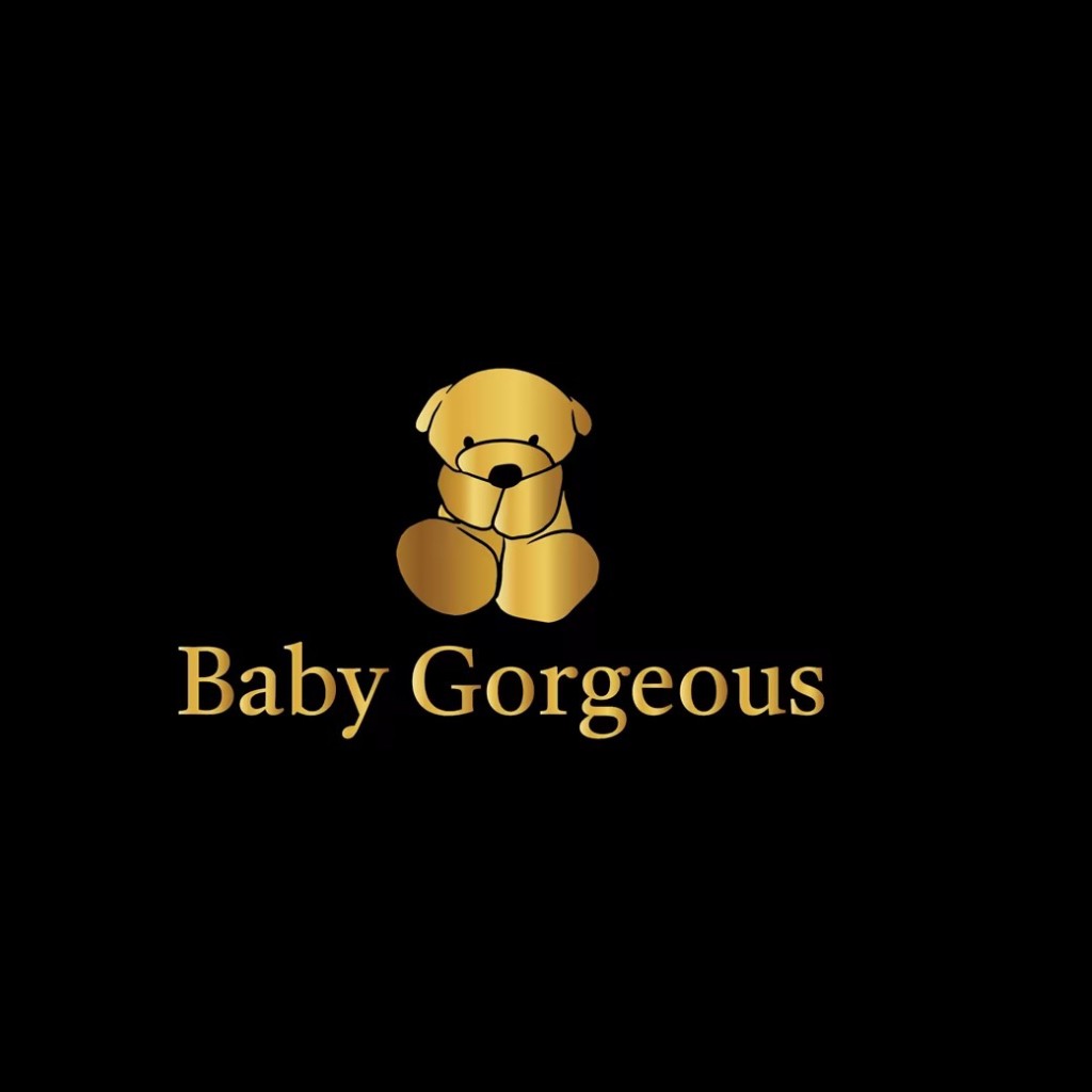 金色小熊宝宝logo设计