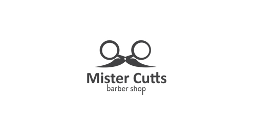 简约理发店Logo设计