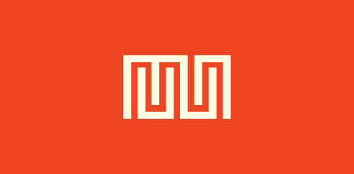 简约几何风格的logo设计