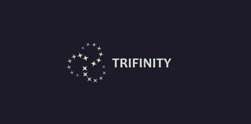 Trifinity Logo设计:现代简约星形图案