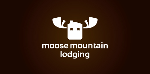 Moose Mountain Mountain Lodge Logo Design