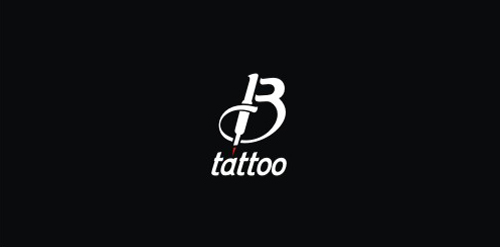 纹身店logo设计:简洁现代风格