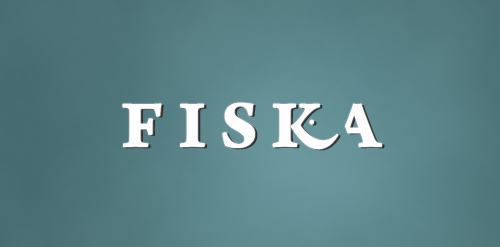 Fiska Logo设计:简洁现代字体与渐变背景
