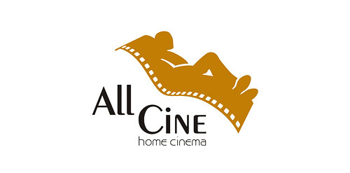 电影放映机主题的AllCine Home Cinema Logo设计