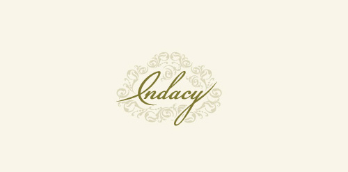 优雅复古风格的Indacy品牌logo设计