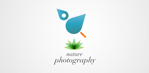 自然摄影logo设计