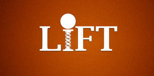 LIFT logo设计:简洁现代的提升力量标志