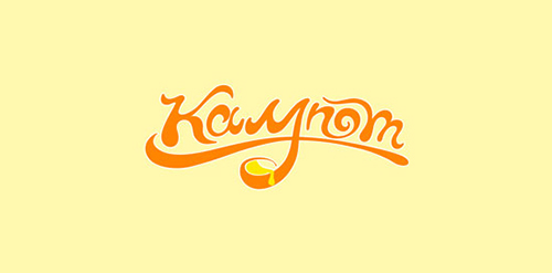 Kalyanom Logo Design - 优雅的书法艺术